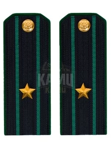 Погоны Пограничной службы ПС ФСБ в сборе картон на китель звание Майор 14х5,5см