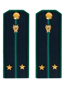 Погоны Прокуратуры темно-синие КАРТОН Звание Лейтенант