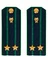Погоны Прокуратуры темно-синие ПЛАСТИК Звание Подполковник 14см
