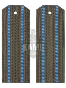 Погоны ВКО / ВДВ повседневные на куртку 2 просвета галун 14х5см пластик цвет олива