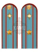 Погоны МЧС повседневные на рубашку 14х5см картон Звание Майор