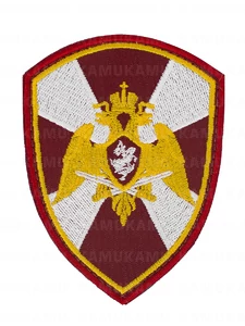 Шеврон Росгвардия общая цвет бордовый