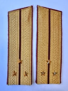 Погоны Росгвардии ФСВНГ парадные золотые 17 см Скос звание Старший Лейтенант