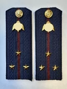 Погоны Росгвардии ФСВНГ на куртку 14см Картон звание Старший Лейтенант цвет темно-синий