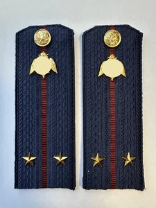 Погоны Росгвардии ФСВНГ на куртку 14см ПЛАСТИК звание Лейтенант цвет темно-синий