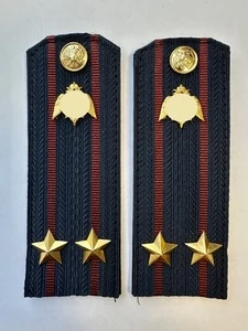 Погоны Росгвардии ФСВНГ на куртку 13см Картон звание Подполковник цвет темно-синий