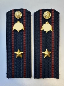 Погоны Росгвардии ФСВНГ на куртку 13,5 см ПЛАСТИК звание Майор цвет темно-синий