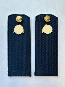 Погоны Росгвардии ФСВН 14х5 см ПЛАСТИК звание Рядовой цвет темно-синий