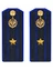 Погоны ФСБ на куртку цвет синий ПЛАСТИК, звание Майор 14х5,5см