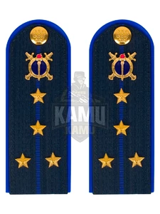 Погоны Юстиции на куртку ПЛАСТИК, звание Капитан 14х5,5см