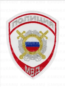 Шеврон Полиция МВД МОБ/ООП цвет белый
