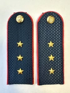 Погоны Полиции на Китель синие КАРТОН Звание Ст. Прапорщик Пришивные