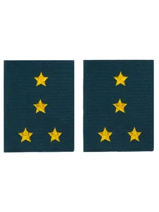 Фальш погоны МЧС с вышивкой 8х6см звание Капитан