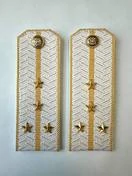 Погоны Таможенной службы белые картон звание Капитан