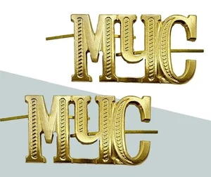 Буквы МЧС на погоны цвет золотой 2 шт.