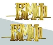 Буквы ВМФ на погоны цвет золотой 2 шт.