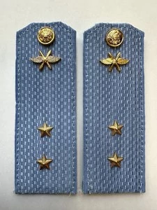 Погоны ВКС ВВС с фурнитурой голубые Прапорщик КАРТОН