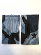 Фальш погоны ФСИН на бушлат звание Подполковник цвет синяя кукла