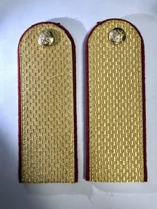 Погоны ФСИН золотые звание Рядовой картон 14х5 см