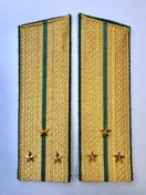 Погоны ПС ФСБ в сборе картон Старший Лейтенант золотые Скос 17см