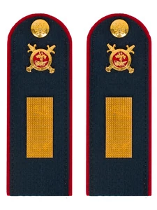 Погоны Полиции темно-синие КАРТОН Звание Старшина 12см