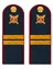 Погоны Полиции темно-синие КАРТОН Звание Младший Сержант 12см