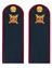 Погоны Полиции темно-синие КАРТОН Звание Рядовой 12см