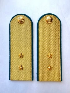 Погоны ФССП парадные золотые с фурнитурой звание Прапорщик Картон