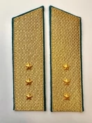 Погоны ВДВ, ВКС, ВВС парадные золотые с фурнитурой Скос на Китель звание Старший Прапорщик