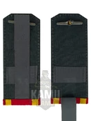 Погоны курсантские К, галунные (13 см) с фурнитурой цвет красный