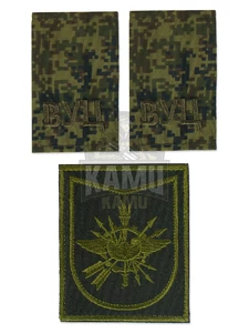 Комплект погоны и шеврон для военной кафедры МГТУ им.Баумана (Полевой)