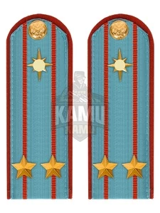 Погоны МЧС повседневные на рубашку 14х5см картон Звание Подполковник