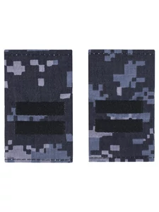 Фальш погоны камуфляж синяя цифра 9x5 см звание младший сержант