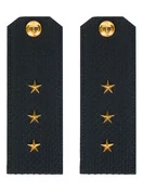 Погоны ВМФ Старший Мичман ПЛАСТИК цвет черный