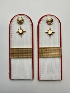 Погоны МЧС белые на рубашку Старший сержант Картон