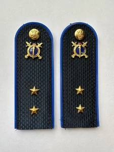 Погоны Юстиции в сборе ПЛАСТИК 14х5 см звание Прапорщик