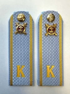 Погоны Курсант Полиции 13,5см пластик в сборе с фурнитурой