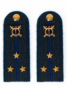 Погоны Юстиции в сборе на куртку картон звание Старший лейтенант 13 см