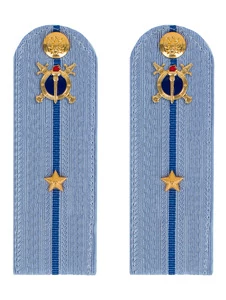 Погоны Юстиции на рубашку в сборе картон Звание Младший лейтенант 12 см