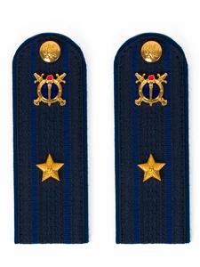 Погоны Юстиции в сборе на куртку картон звание Майор 14х5,5 см