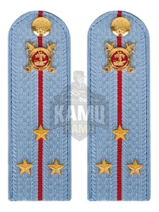 Погоны Полиция на рубашку голубые ПЛАСТИК Звание Старший Лейтенант