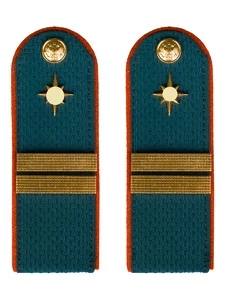 Погоны МЧС 14х5см КАРТОН с фурнитурой звание Младший Сержант