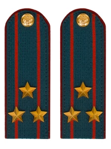 Погоны МЧС на Китель картон звание Полковник 14см