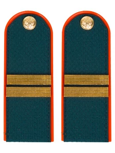 Погоны МЧС на китель ПЛАСТИК с фурнитурой звание Младший Сержант