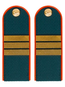 Погоны МЧС на китель ПЛАСТИК с фурнитурой звание Сержант