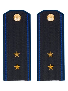 Погоны ФСБ на Китель синие картон звание Прапорщик