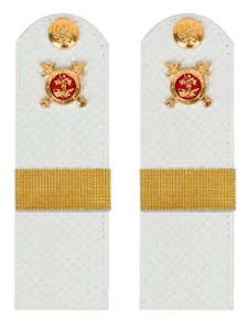 Погоны Полиции на рубашку белые ПЛАСТИК Звание Старший сержант