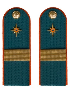 Погоны МЧС 14х5см ПЛАСТИК с фурнитурой звание Старший Сержант