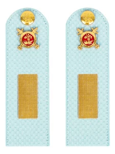 Погоны Полиции на рубашку голубые ПЛАСТИК Звание Старшина