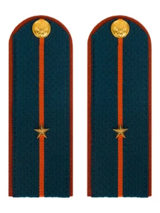 Погоны МЧС на Китель картон звание Младший Лейтенант 14см